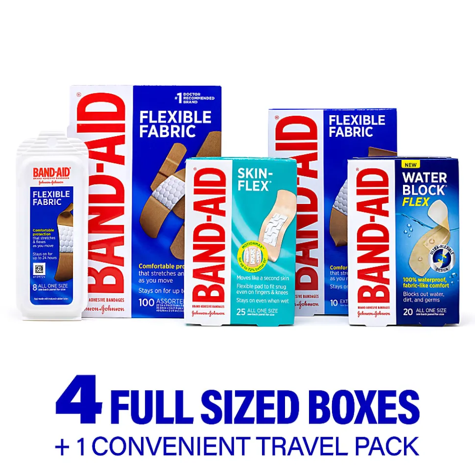 Band-aid® Value Pack, Assorted Sizes, Pack Of 163 Bandages