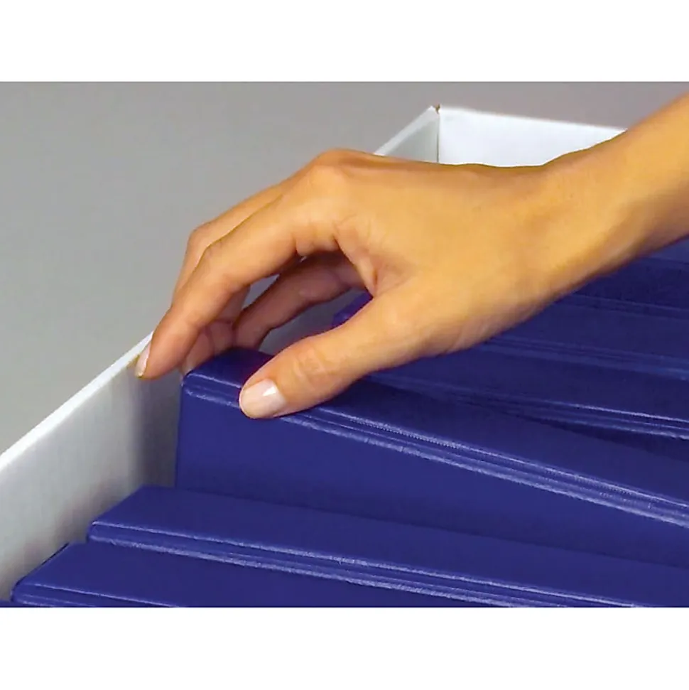 Bankers Box® Binderbox™ Heavy-Duty Storage Boxes, 18 1/2" x 12 1/4" x 12", Blue/White, Case Of 12 - 0073301
