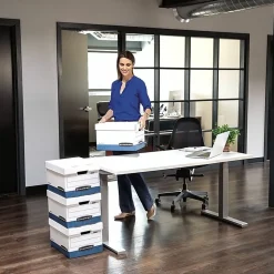 Bankers Box® Hang'N'Stor™ Medium-Duty Storage Boxes, 15 1/2