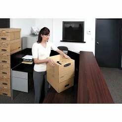 Bankers Box® Mystic™ Storage Boxes With Lift-Off Lids, Letter/Legal Size, 10