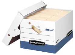 Bankers Box® Presto™ Heavy-Duty Storage Boxes, Letter/Legal Size, 15