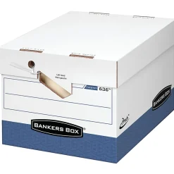 Bankers Box® Presto™ Heavy-Duty Storage Boxes, Letter/Legal Size, 15