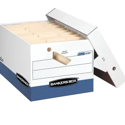 Bankers Box® Presto™ Heavy-Duty Storage Boxes, Letter/Legal Size, 15