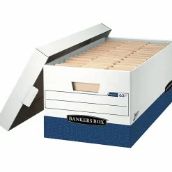 Bankers Box® Presto™ Heavy-Duty Storage Boxes, Letter Size, 24