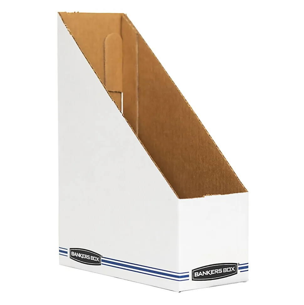 Bankers Box® 60% Recycled Low-Cost Fiberboard Magazine File, 11 3/4"H x 4"W x 9 1/4"D