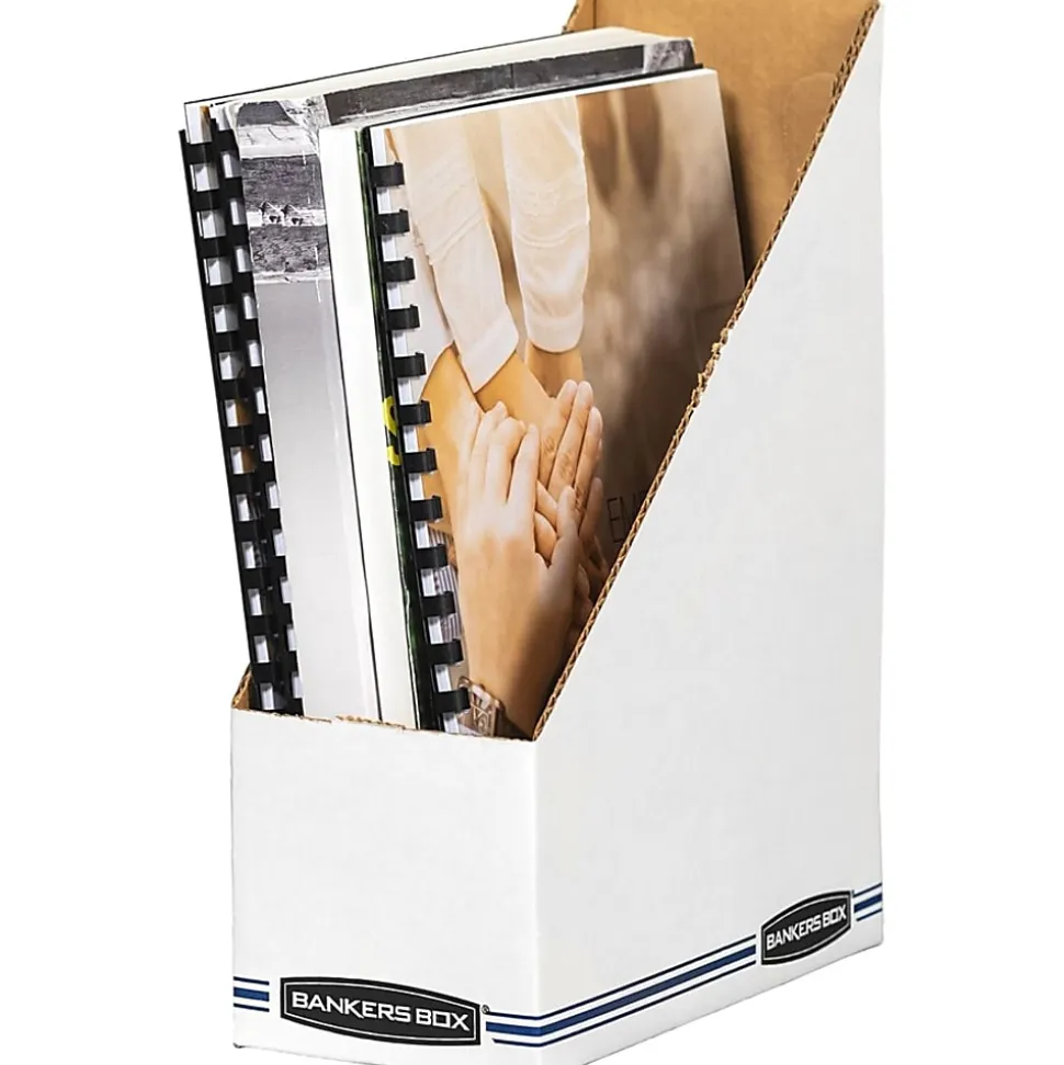 Bankers Box® 60% Recycled Low-Cost Fiberboard Magazine File, 11 3/4"H x 4"W x 9 1/4"D