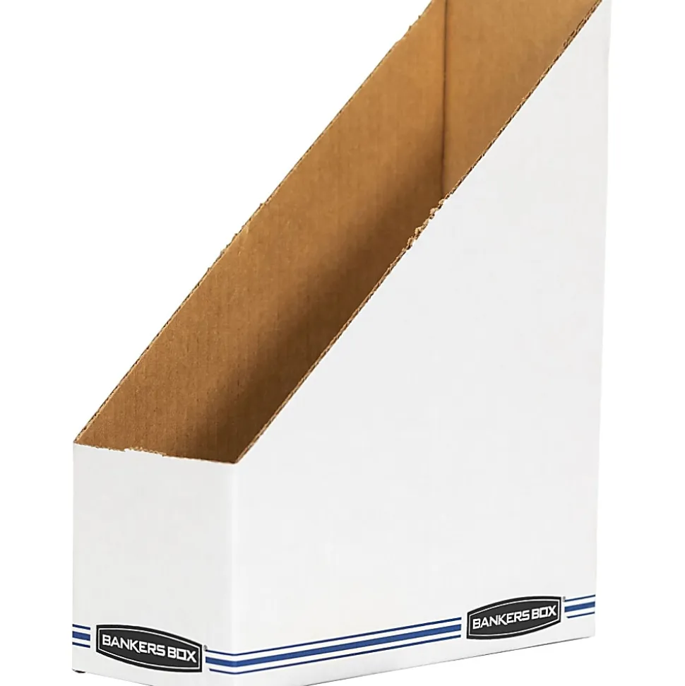 Bankers Box® 60% Recycled Low-Cost Fiberboard Magazine File, 11 3/4"H x 4"W x 9 1/4"D