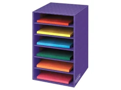 Bankers Box® 60% Recycled Shelf Organizer, 18"H x 12"W x 13 3/10"D, Purple