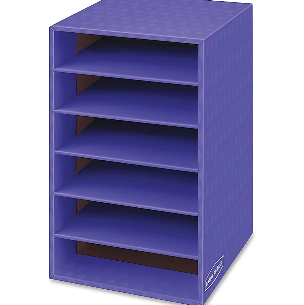 Bankers Box® 60% Recycled Shelf Organizer, 18"H x 12"W x 13 3/10"D, Purple