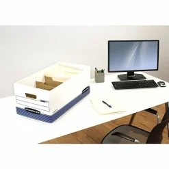 Bankers Box R Kive® DividerBox™ Heavy-Duty FastFold® File Storage Boxes, Letter/Legal Size, 10