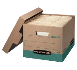 Bankers Box® R Kive® FastFold® BAA Compliant Heavy-Duty Storage Boxes, Letter/Legal Size, 15“D x 12