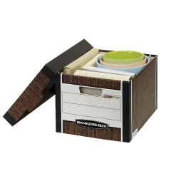 Bankers Box® R Kive® Standard-Duty Storage Boxes With Lift-Off Lids, Letter/Legal Size, 15