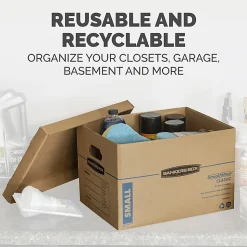Bankers Box® SmoothMove™ Classic Moving & Boxes With Lift-Off Lids, 14" x 15" x 18", Kraft, Case Of 8