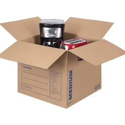 Bankers Box® SmoothMove™ Classic Moving & Storage Boxes, 16" x 18" x 18", Kraft/Blue, Carton Of 20