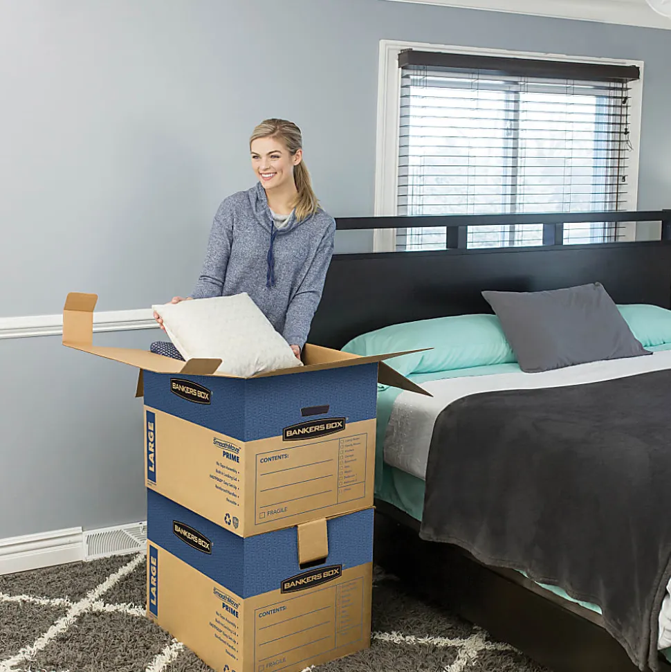 Bankers Box® SmoothMove™ Prime Moving & Boxes, 18" x 18" x 24", Kraft, Case Of 6