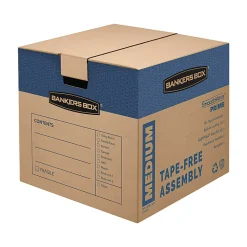 Bankers Box® SmoothMove™ Prime Moving & Boxes, 16" x 16" x 18", Kraft Brown, Case Of 8