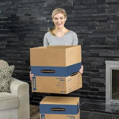 Bankers Box® SmoothMove™ Prime Moving & Boxes, 12" x 12" x 16", Kraft, Case Of 10