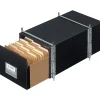Bankers Box® Staxonsteel Maximum Space-Saving Storage Drawers, x 11.13"H x 17"W x 25 1/2"D, Black, Case Of 6