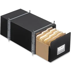 Bankers Box® Staxonsteel® Storage Drawers, Letter Size, 24" x 12" x 10½", 85% Recycled, Black, Pack Of 6