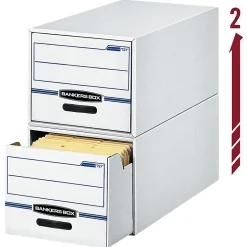Bankers Box® Stor/Drawer® File, 10-3/8" x 12-1/2" x 23-1/4", Letter Size, 60% Recycled, Blue/White