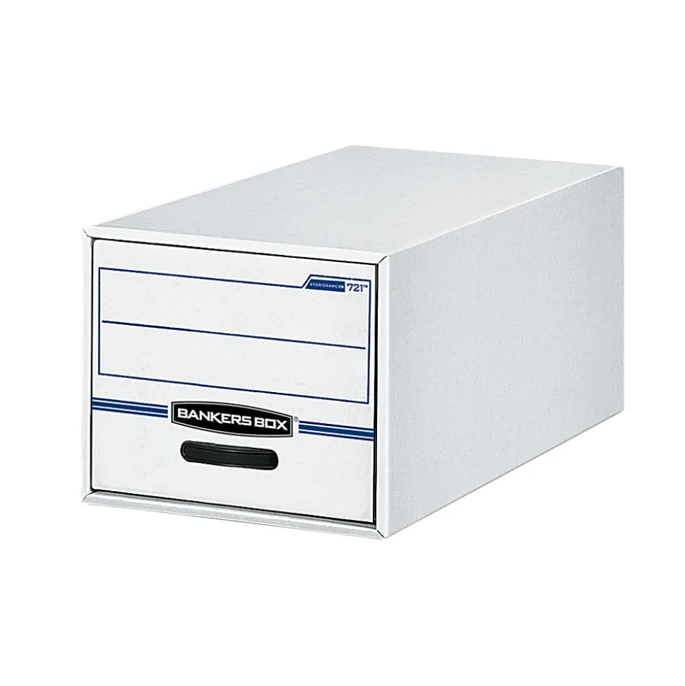 Bankers Box® Stor/Drawer® File, 10-3/8" x 12-1/2" x 23-1/4", Letter Size, 60% Recycled, Blue/White