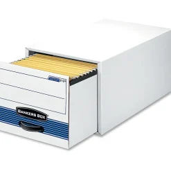 Bankers Box® Stor/Drawer® Steel Plus™ Drawer File, Legal Size, 23 1/4" x 15 1/2" x 10 3/8", 50% Recycled, Black/White, Pack Of 6