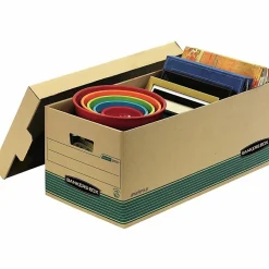 Bankers Box® Stor/File™ FastFold® Standard-Duty Storage Boxes With Lift-Off Lids, Letter Size, 24