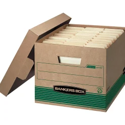Bankers Box® Stor/File™ Medium-Duty Storage Boxes With Lift-Off Lids, Letter/Legal Size, 10