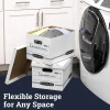 Bankers Box® Stor/File™ Standard-Duty Storage Boxes, Letter/Legal Size, 10“ x 12" x 15", White/Blue, Pack Of 10 - 0070314
