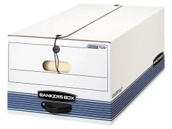 Bankers Box® Stor/File™ With String & Button Closures, Letter/Legal Size, 15" x 24" x 10", Case Of 4