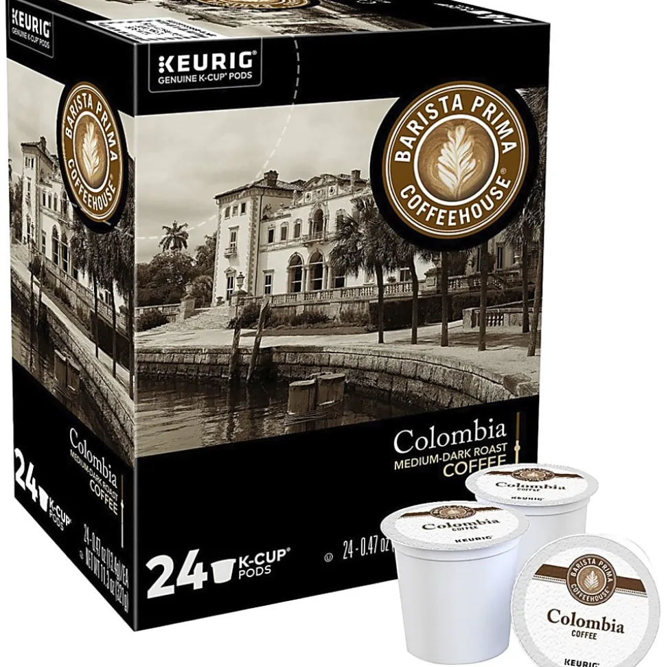 Barista Prima Coffeehouse® Single-Serve Coffee K-Cup® Pods, Columbia Roast, Carton Of 24