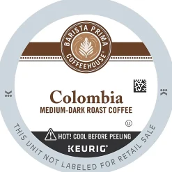 Barista Prima Coffeehouse® Single-Serve Coffee K-Cup® Pods, Columbia Roast, Carton Of 24