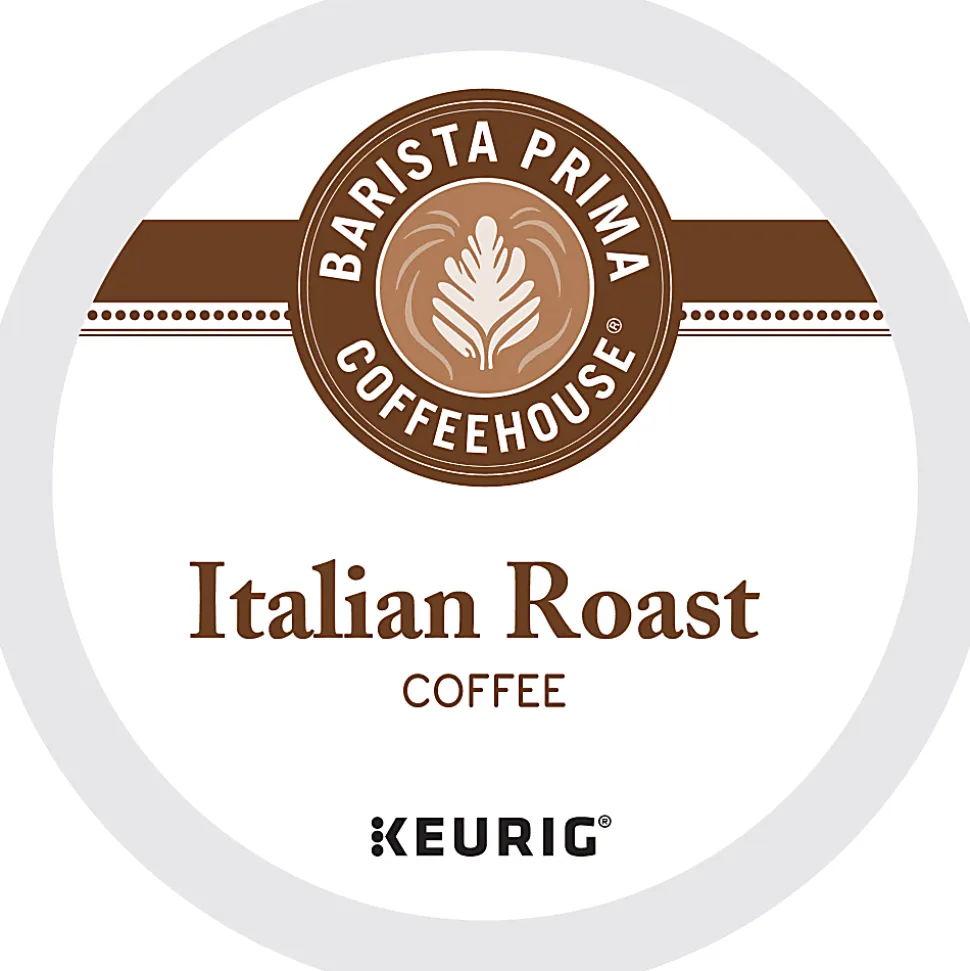 Barista Prima Coffeehouse® Single-Serve Coffee K-Cup® Pods, Italian Roast, Carton Of 24