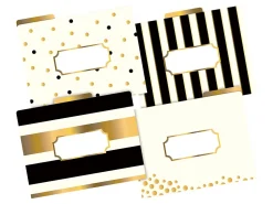Barker Creek Tab File Folders, 8 1/2" x 11", Letter Size, Gold, Pack Of 12