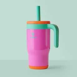 Base Brands Chiller Travel Mug, 14 Oz, Pink