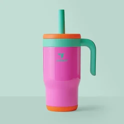 Base Brands Chiller Travel Mug, 14 Oz, Pink