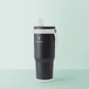 Base Brands Spill-Proof Tumbler With Handle, 24 Oz, Black