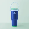 Base Brands Spill-Proof Tumbler With Handle, 24 Oz, Blue