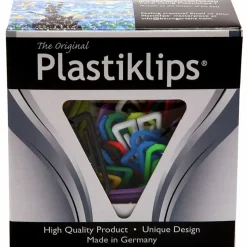 Baumgartens® Plastic Paper Clips, Box Of 200, Large, Assorted Colors