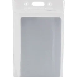 Baumgartens® Punched ID Badge Holders, 3-1/2