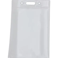 Baumgartens® Punched ID Badge Holders, 3-1/2