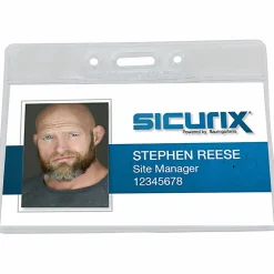 Baumgartens® Punched ID Badge Holders, 2 1/2