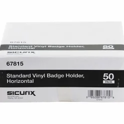 Baumgartens® Punched ID Badge Holders, 2 1/2