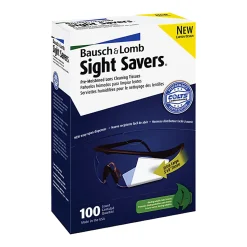 Bausch & Lomb Pre-Moistened Lens Cleaning Tissues, Box Of 100 Tissues
