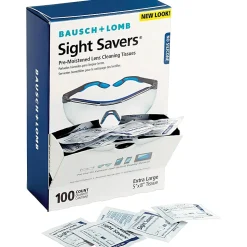 Bausch & Lomb Sight Savers Lens Cleaning Tissues - 8574GMCT, 100 Tissues Per Box, 10 Boxes Per Case