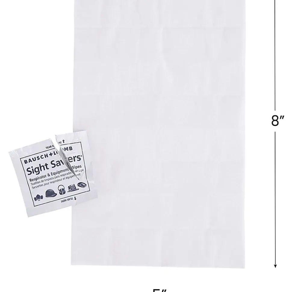 Bausch & Lomb Sight Savers XL Equipment Wipes - Wipe - 100 / Box