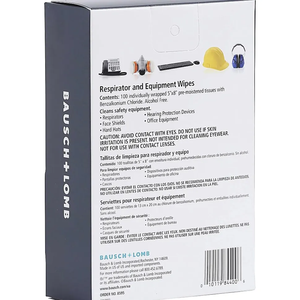 Bausch & Lomb Sight Savers XL Equipment Wipes - Wipe - 100 / Box