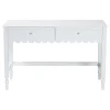 Baxton Studio 47"W Roni Modern Cottage Style Writing Desk With Drawers, White, Total Qty 1