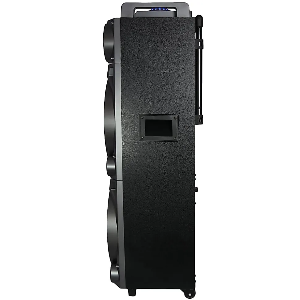 BeFree Sound Dual 10" Subwoofer Bluetooth Portable Party Speaker With Sound Reactive Party Lights