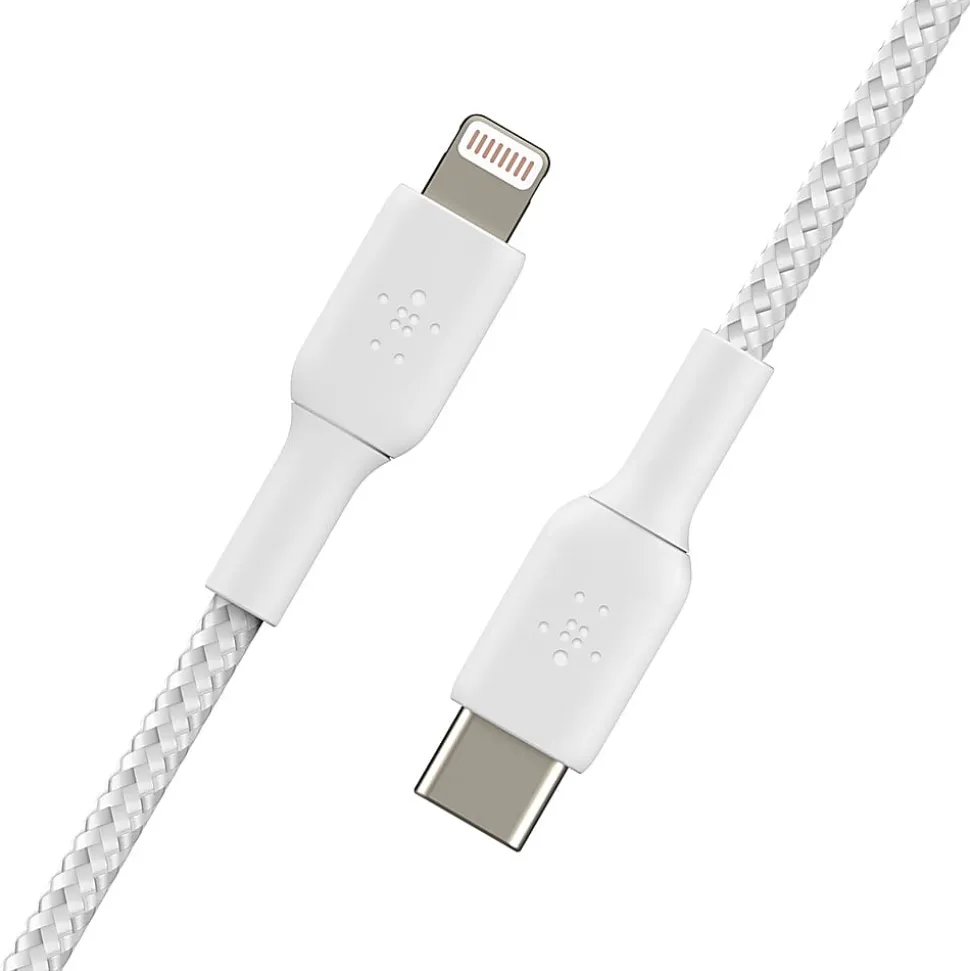 Belkin BoostCharge Braided USB-C To Lightning Cable, 1m/3.3ft, Black